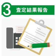 買取の流れ3 査定結果報告